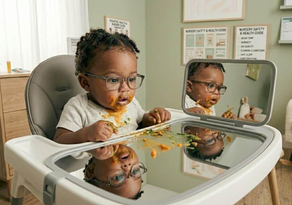 Baby in a high chair