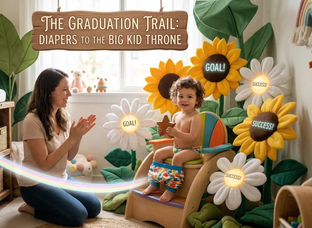 Toddler with parent
